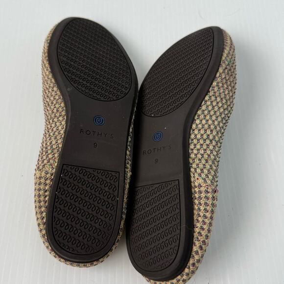 Rothy’s The Round Multi Metallic slip on loafer washable women’s shoes size 9 - Picture 4 of 8